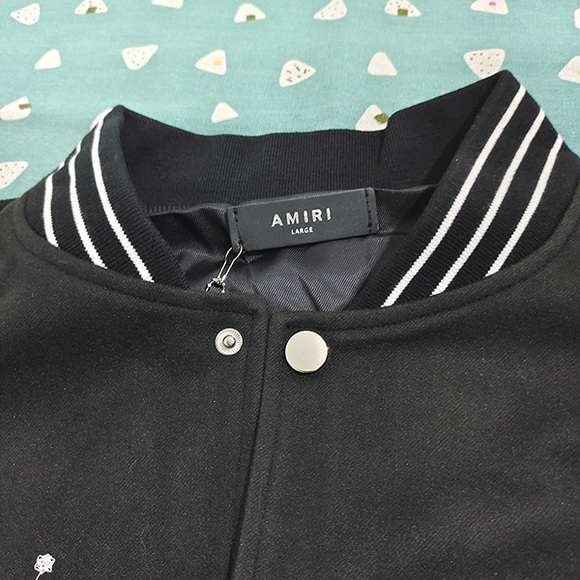 AMIRI Hockey Fighters Baseball Jacket - Picture 4 of 10